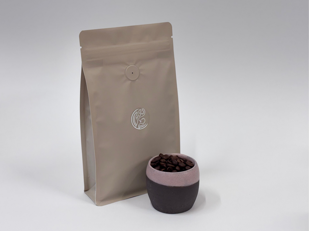 Rinkinys: espresso puodelis ir Colombia Danilo Perez 200h fermentation kava