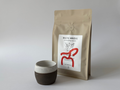 Rinkinys: rudas espresso puodelis ir Brazil kava